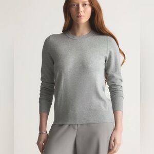 Quince L Lightweight Cotton Cashmere Crew Sweater